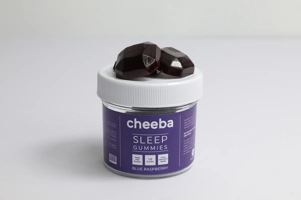Cheeba 75mg Blue Raspberry Sleep Gummies 10 Count Product