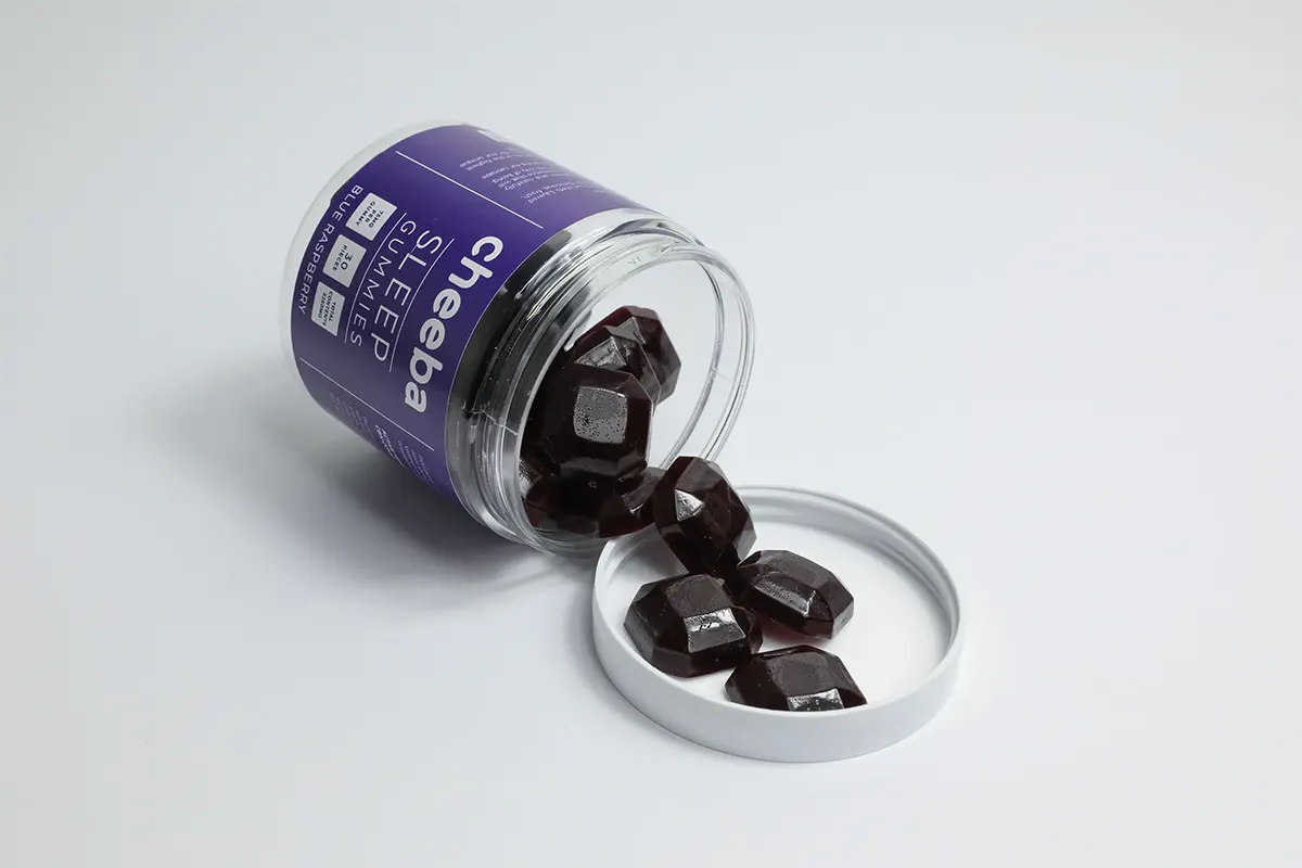 Cheeba 75mg Blue Raspberry Sleep Gummies 30 Count Product